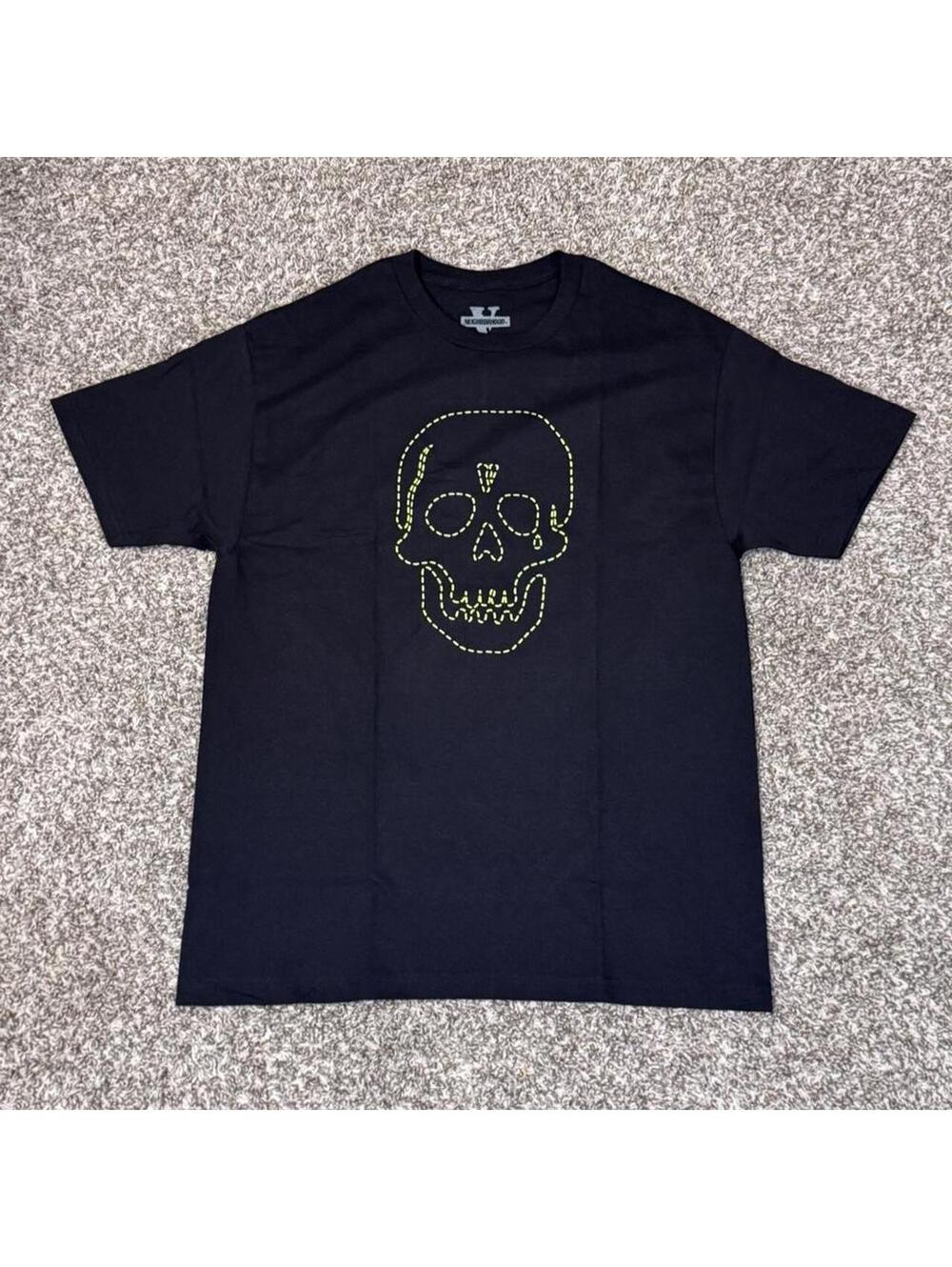 VLONE NEIGHBORHOOD Skull Graphic T-Shirt — Size L